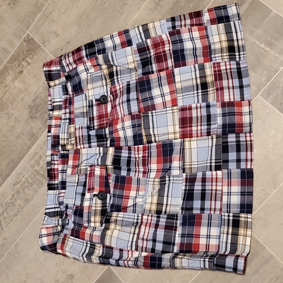 Ann Taylor Loft Plaid Patchwork Mini Skirt - Picture 8 of 9